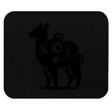 Discover Funny Llama With A Chilling Koala On Its Back Mouse Pads