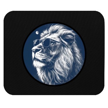 Discover Lion with sunglasses 2 Mouse Pads