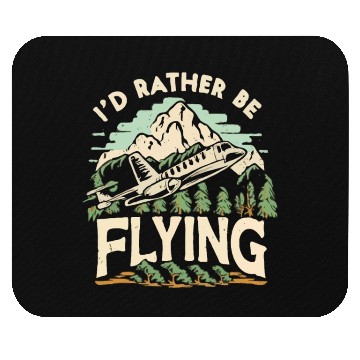 Discover I d Rather Be Flying Airplane Mouse Pads