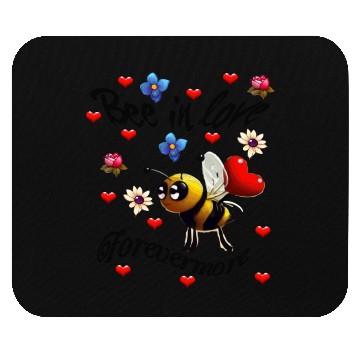 Discover bee in love forevermore Mouse Pads