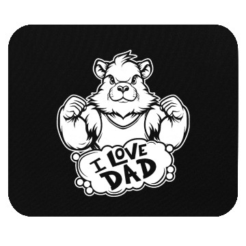 Discover Guinea Pig Cavy I Love Dad Mouse Pads