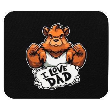 Discover Guinea Pig Cavy I Love Dad Mouse Pads