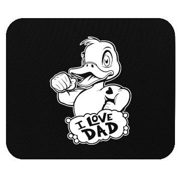 Discover Duck Goose Geese I Love Dad Mouse Pads