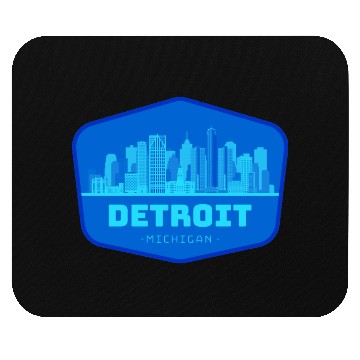 Discover DETROIT SKYLINE BADGE Mouse Pads