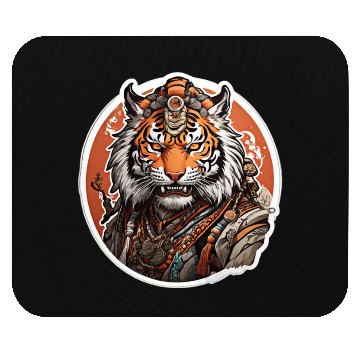 Discover Clothing Apparel Mouse Pads with tiger design