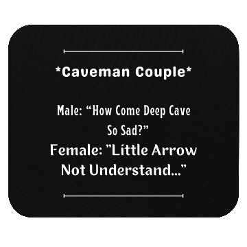 Discover Caveman Couple Mouse Pads