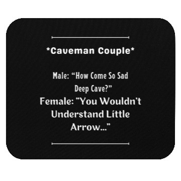 Discover Caveman Couple Mouse Pads