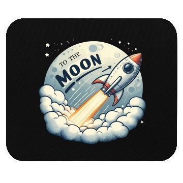 Discover To The Moon Mouse Pads