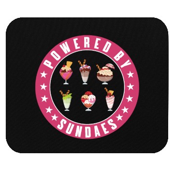 Discover Powered By Sundaes Mouse Pads