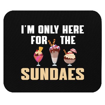 Discover Funny Sundaes Ice Cream Quote Mouse Pads