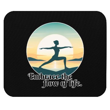 Discover Sunrise Yoga Pose Mouse Pads
