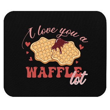 Discover I Love You A Waffle Lot Mouse Pads