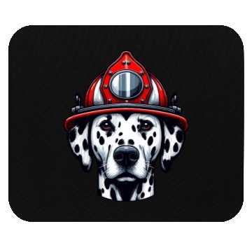 Discover Braveheart Dalmatian: Firefighter's Companion Mouse Pads