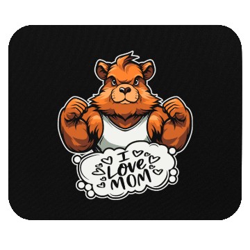 Discover Guinea Pig Cavy Mother I Love Mom Mouse Pads