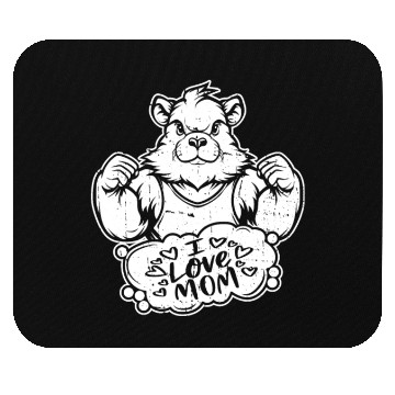 Discover Guinea Pig Cavy I Love Mom Mouse Pads