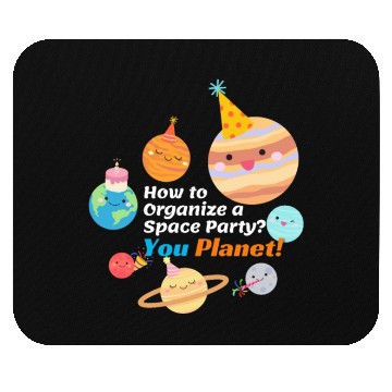 Discover You Planet! Pun Mouse Pads