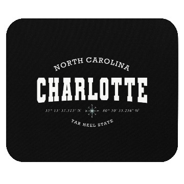 Discover Charlotte (NC) USA Mouse Pads