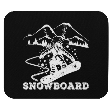 Discover Snowboarding Freestyle Big Mountain Boarding Mouse Pads