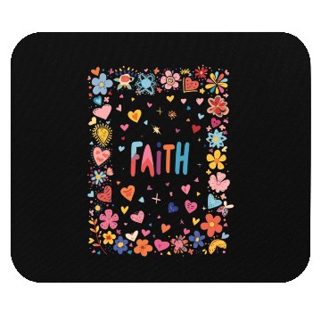 Discover Hearts, Flowers & Faith: A Pastel Promise for Her Mouse Pads