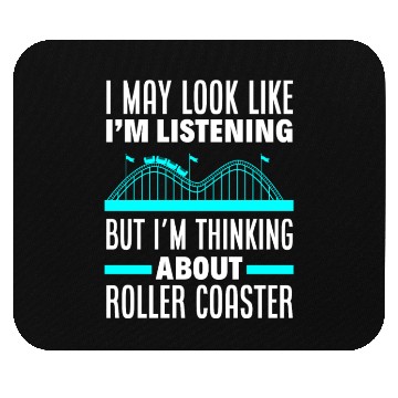 Discover Roller Coaster Wooden Coaster Amusement Park Mouse Pads