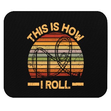 Discover Retro Funny Roller Coaster Lover Roller Coaster Mouse Pads