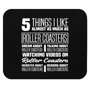 Discover Roller Coaster Riding Roller Coaster Fan Mouse Pads