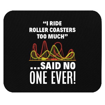 Discover Roller Coaster Fan Mouse Pads