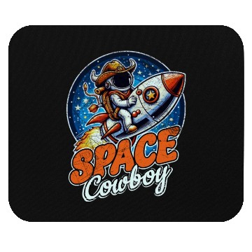 Discover Space Cowboy Mouse Pads