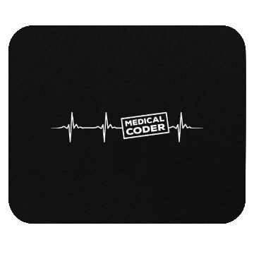 Discover Medical Coder Heartbeat Mouse Pads