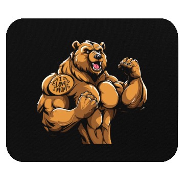 Discover Brown Bear I Love Mom Mouse Pads