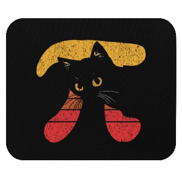 Discover Funny Black Cat Pi Day Mouse Pads