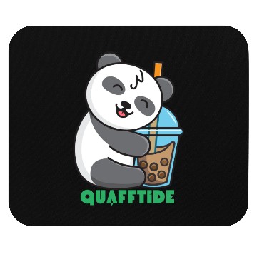 Discover Time for a drink with panda cute panda Mouse Pads