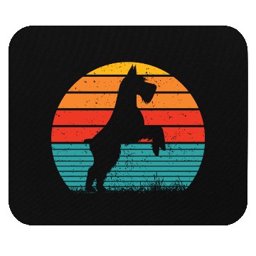 Discover Schnauzer Dog Sunset Mouse Pads