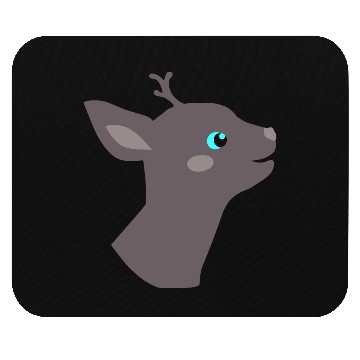 Discover Fantasy Deer Like Animal Head Vector 3 Colors Mouse Pads