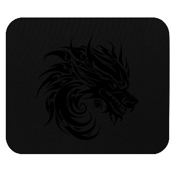 Discover Roaring Chinese Dragon In Tattoo Style Mouse Pads