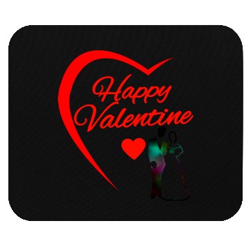 Discover Love Blossoms" - Valentine's Day Digital Art Mouse Pads