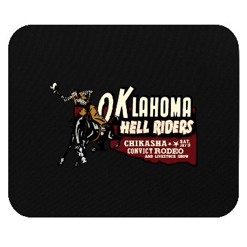 Discover Vintage Convict Rodeo Oklahoma Mouse Pads