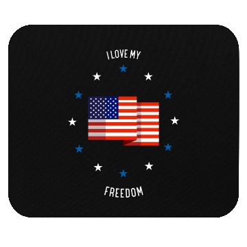 Discover I love my freedom (pd6) Mouse Pads