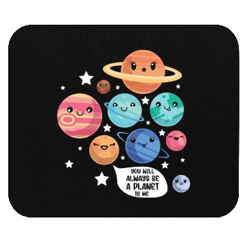 Discover Pluto Planet Joke Funny Cosmonaut Galaxy Physicist Mouse Pads