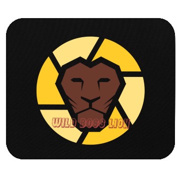 Discover wild boss lion Mouse Pads