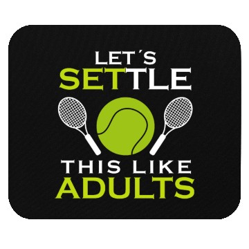 Discover Funny Adults Tennis Player Mouse Pads