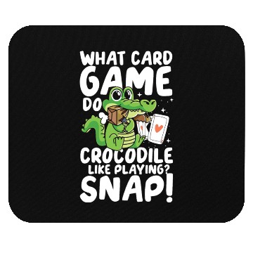 Discover Card Game Crocodile Like Playing Snap for a Mouse Pads
