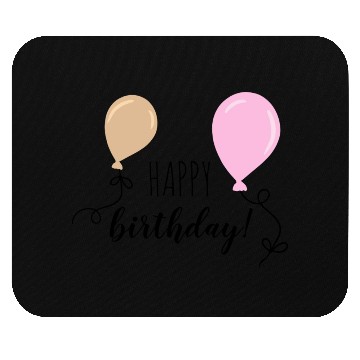 Discover Happy birthday party balloons Mouse Pads