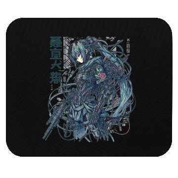 Discover Cyberpunk Anime Figure Mouse Pads