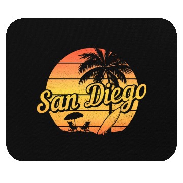 Discover San Diego California Surfer Souvenir Mouse Pads