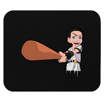 Discover Baseball Player White Man Mouse Pads