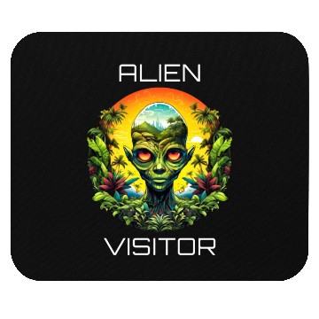 Discover Alien Visitor Mouse Pads