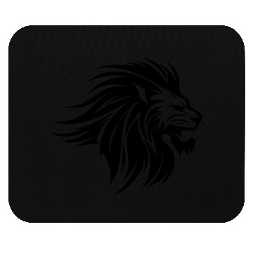 Discover Waving Mane Lion Head Tattoo Ink Style Mouse Pads