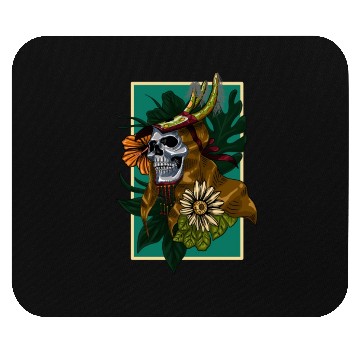 Discover SKULL WITH TRADITIONAL DANCE (CACI) CLOTINH Mouse Pads