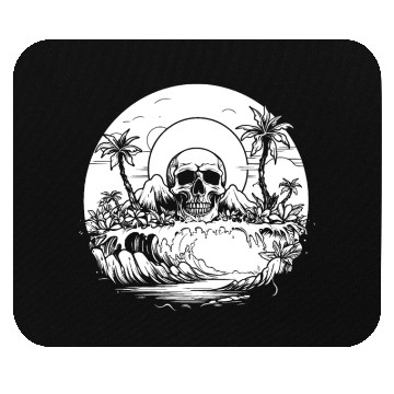 Discover Surfing Surfer Sunset Skull Nature Mouse Pads